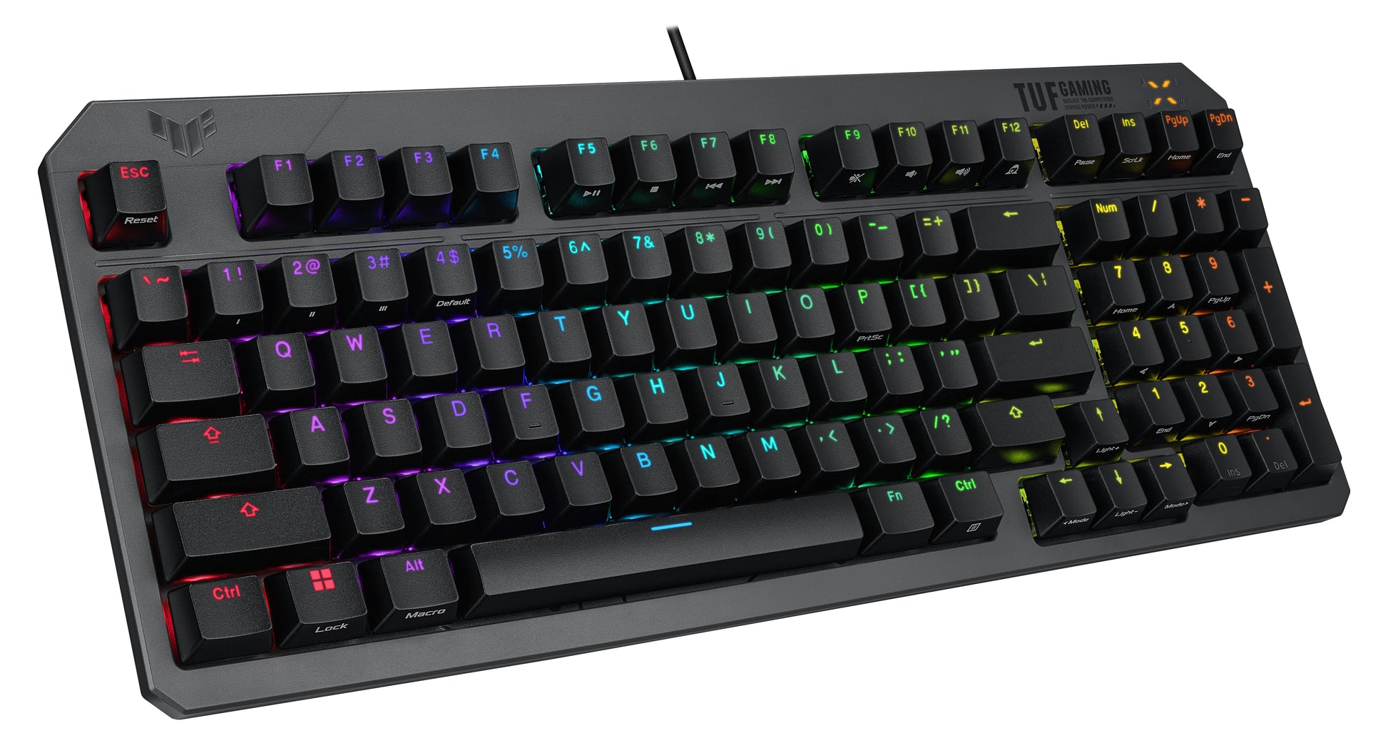 ASUS TUF Gaming K3 Gen II – Gaming-Tastatur – Mechanisch – Kabelgebunden, USB-A – RGB – Schwarz