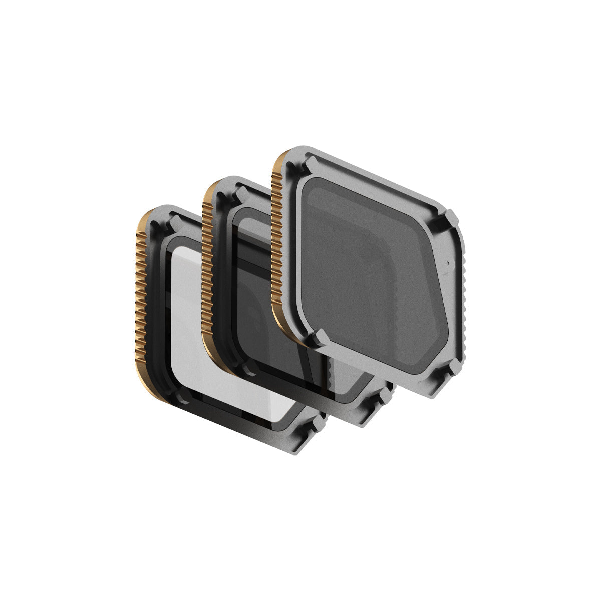PolarPro M3C-SHUTTER Kamerafilter – ND8/ND16/ND32, Aluminium/Glas – für Mavic 3 Classic – Gold – 3er-Pack
