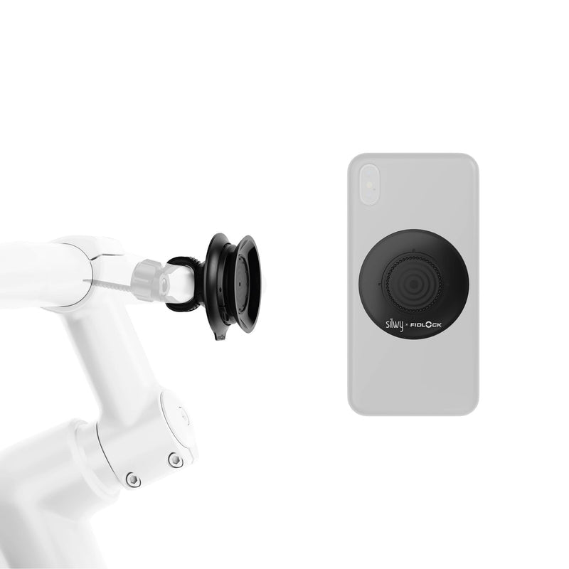 Silwy MAGNET Smartphone-Halterung – Fahrrad-/Motorrad-Halterung – Magnetisch – für Smartphones – Schwarz