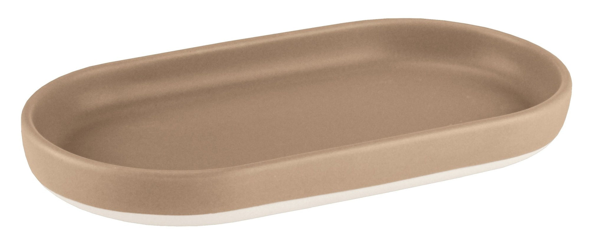 Kleine Wolke Seifenschale – Dolomit, 20,5×2,6×11 cm, Taupe, rechteckig