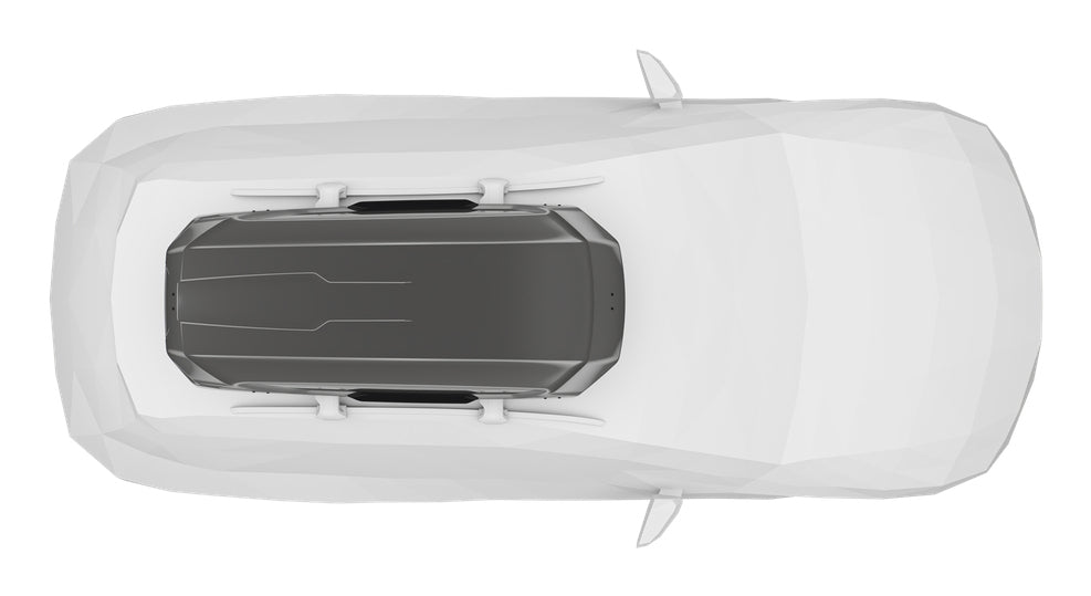 Thule Harte Dachbox Motion 3 L – 450 l, bis 75 kg, mit Schloss, für Ein-Schlüsselsystem – Titan