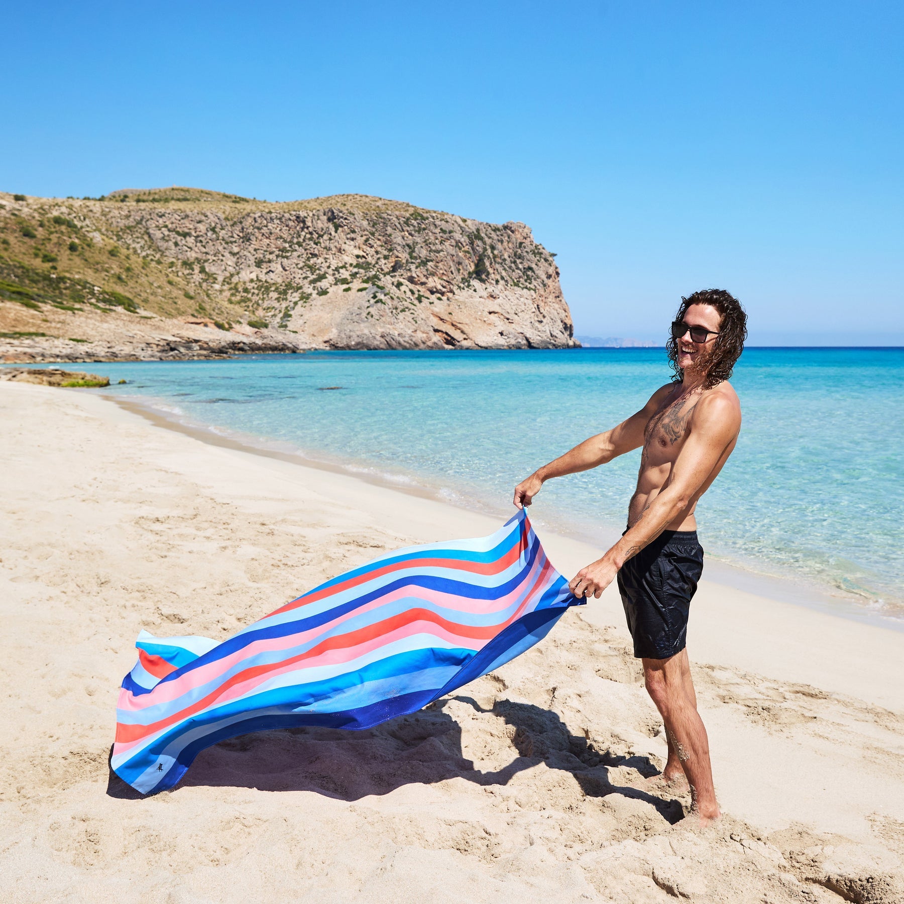 Dock & Bay Strandtuch SUMMER XL Ocean Pav. – 90 × 200 cm, Mehrfarbig, Polyamid/Polyester