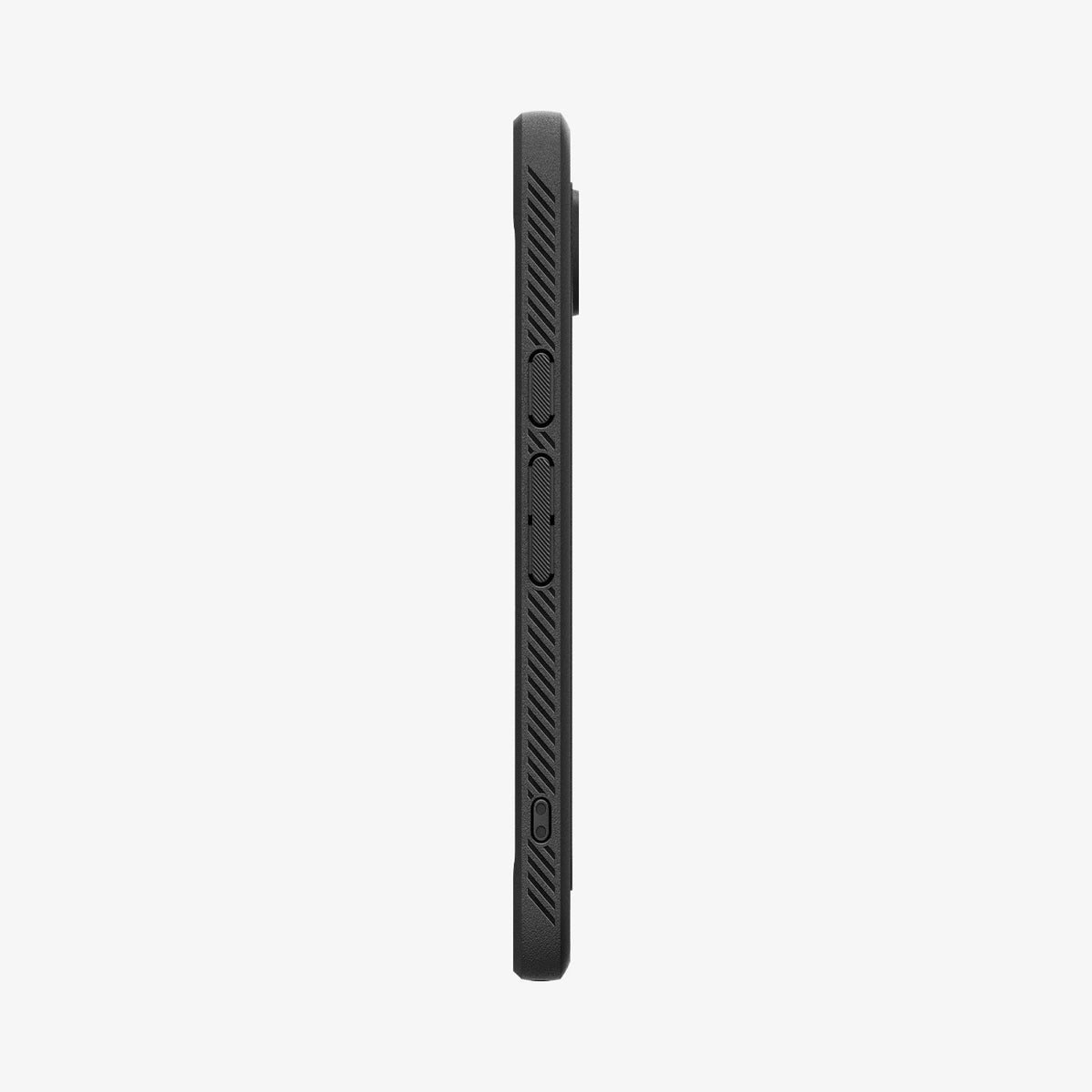 Spigen Rugged Armor MagFit – Backcover – für Google Pixel 9a, PC+TPU+Schaum, Schwarz, bis 2 m Sturzsicher