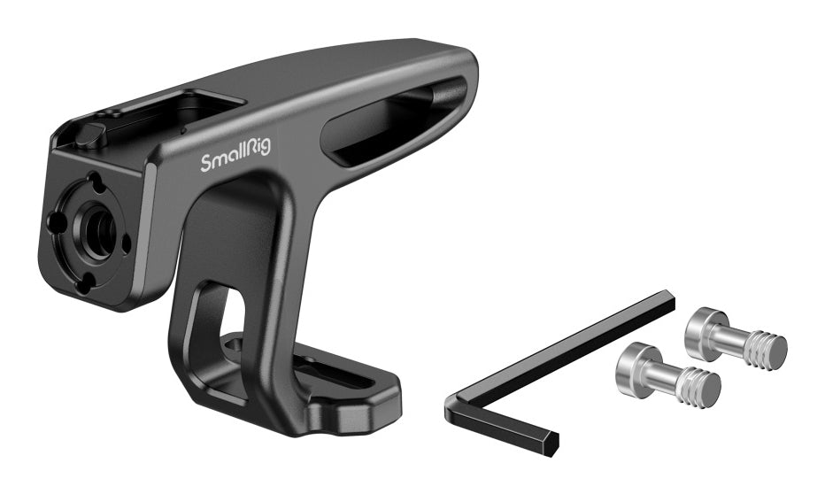 SmallRig HTS2756B Oberer Griff – Aluminium, 1/4-20 & 3/8-16 Gewinde – Schwarz – 39 × 85 × 55,5 mm