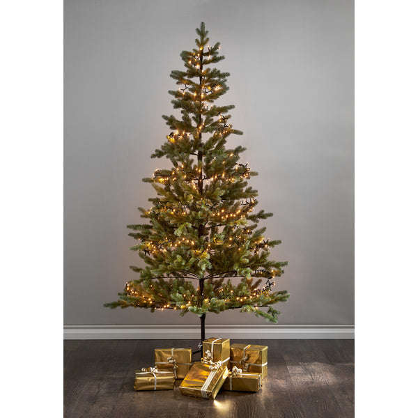 Star Trading Lichterkette – 11 m, 5,3 W, 540 LEDs – Warmweiss, 1900 K – IP55 – Netzbetrieb – Schwarz, PVC