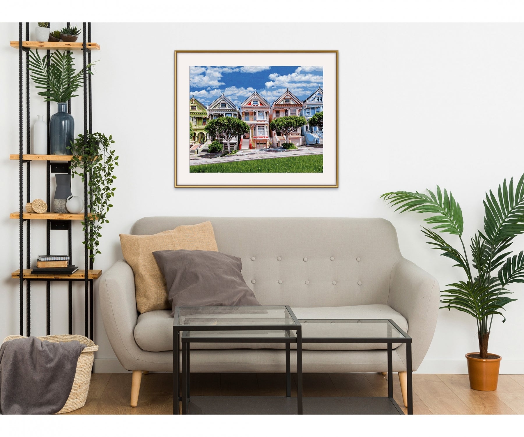 Schipper Malen-nach-Zahlen-Set – Painted Ladies – 50 × 40 cm – 35 Farben (Acrylfarbe) – ab 14 Jahren