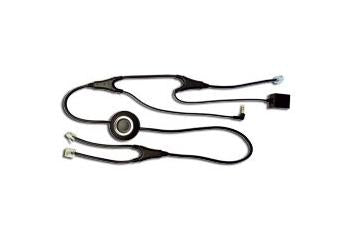 freeVoice 14201-36-FRV – Adapterkabel – für Alcatel 40x8, 80x8 – RJ auf RJ, 3,5 mm – schwarz