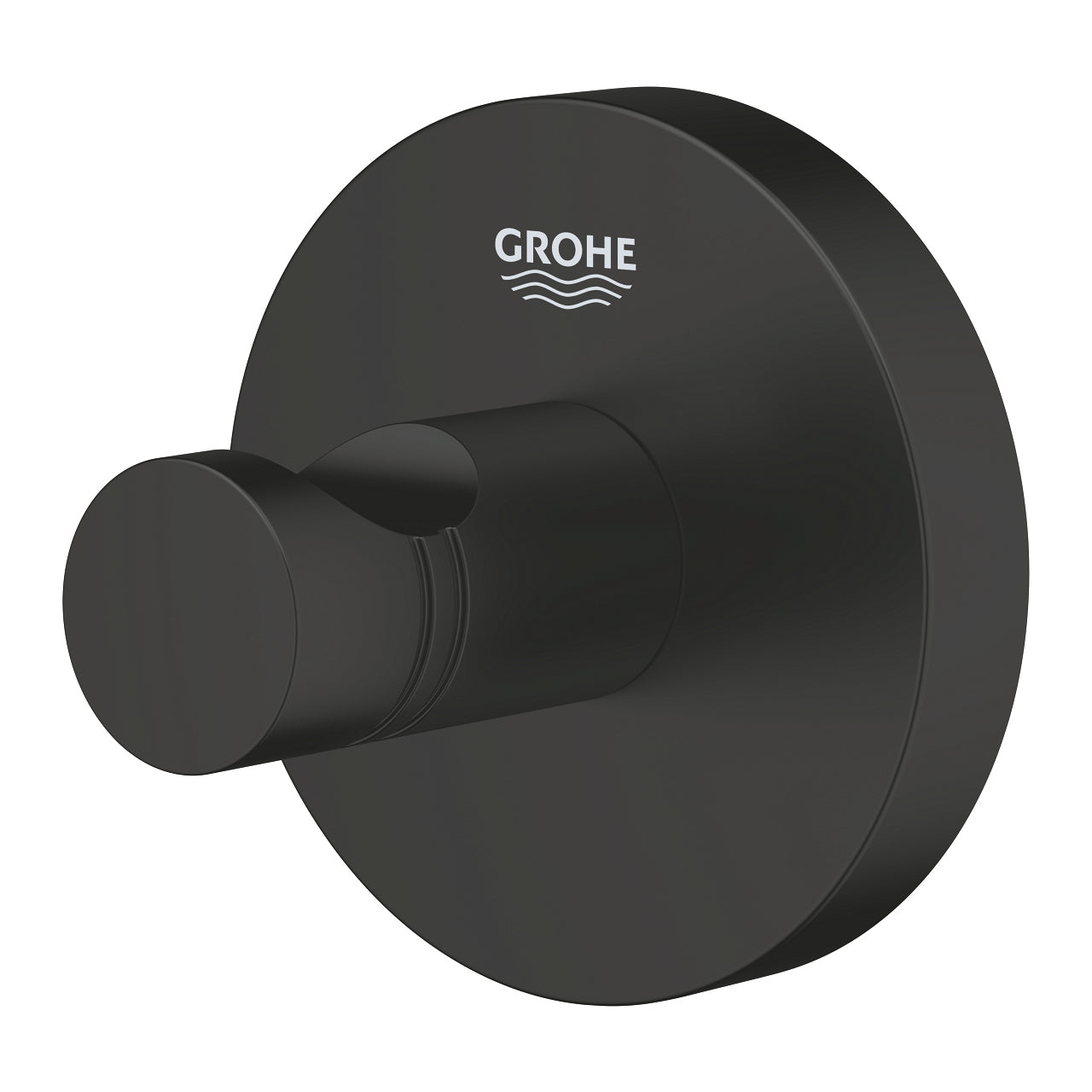 GROHE Haken Start – Metall, 5 kg, zum Schrauben, 5,4×5,4×4,5 cm, Schwarz
