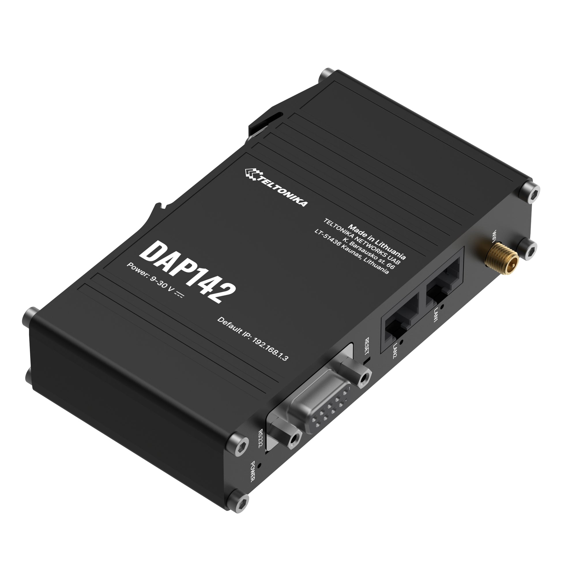 Teltonika DAP142 – Access Point – Wi‑Fi 4 (2,4 GHz), 300 Mbit/s, PoE, Schwarz