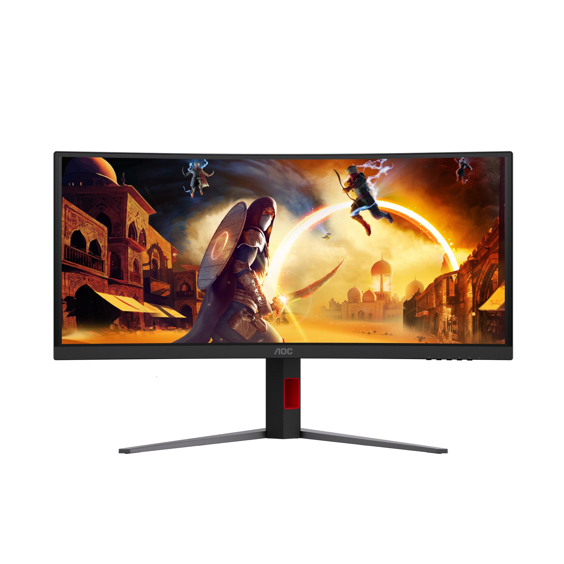AOC CU34G4ZCA – 34" Gebogener 1500R, 3440 × 1440 (UWQHD), VA, 250 Hz, USB-C 90 W, DisplayHDR 400