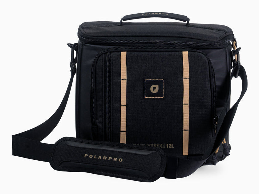 PolarPro RoadRunner 12L Sling Schultertasche – Mikrofaser, Neopren – Schwarz