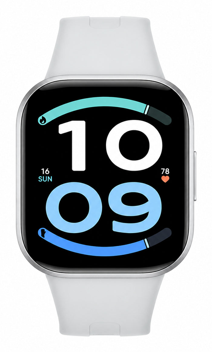 Xiaomi Redmi Watch 6 Active 45 mm – Aluminium Silber, Schwarz, 50 m, für iPhone