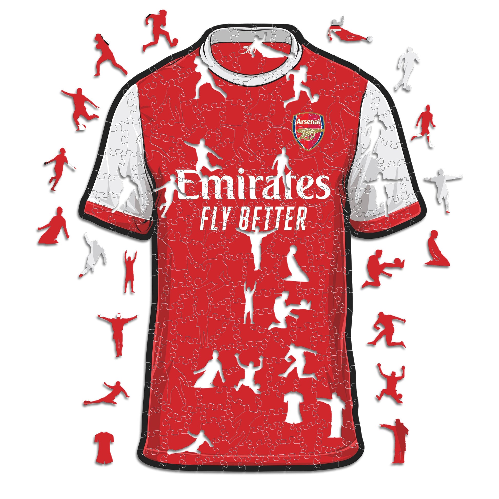 Iconic Puzzles Arsenal FC - Trikot - Logikspiel, ab 10 Jahren