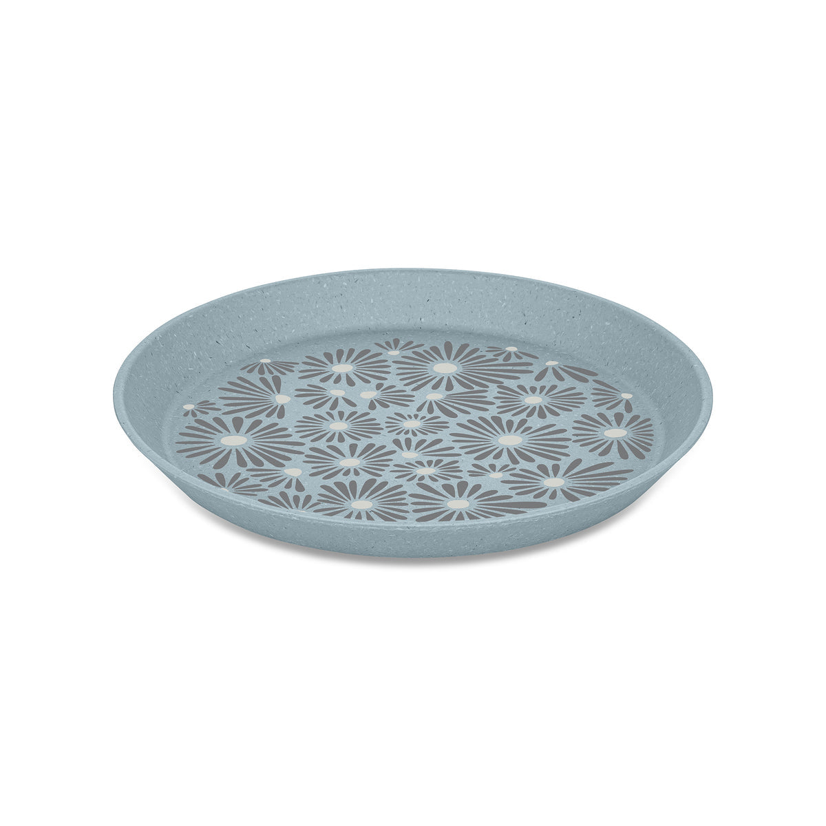 Koziol Speiseteller – Ø 20,5 cm, Kunststoff (recycelt), Blau, spülmaschinenfest, mikrowellengeeignet