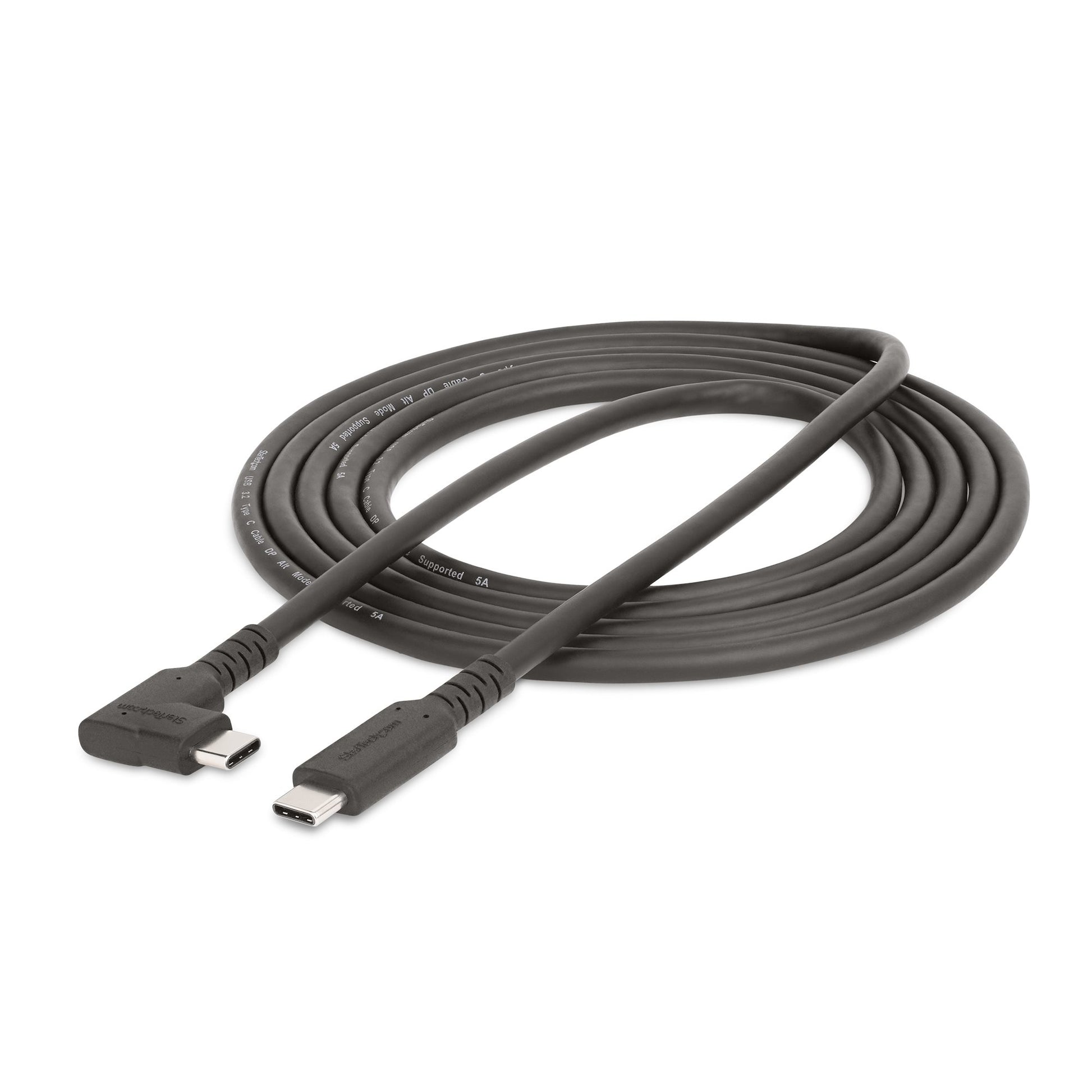 StarTech.com USB-C auf USB-C Kabel – USB 3.2 Gen 1 (5 Gbit/s) – 2 m – PD 100 W – 4K/60 – Schwarz