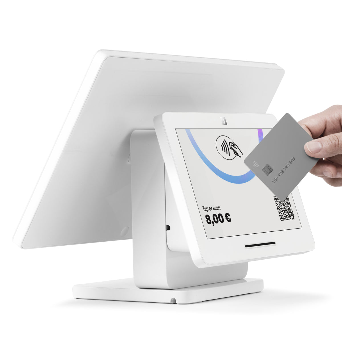 SumUp POS Lite 2.0 13,3" POS-All-in-One – Full HD, 4 GB RAM, 32 GB eMMC, Android 15, Weiss, Wi‑Fi 5