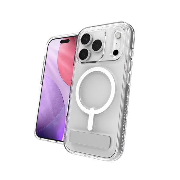 ZAGG Crystal Palace Snap Backcover – für Apple iPhone 17 Pro, Graphen, Transparent, bis 4 m Sturzsicher