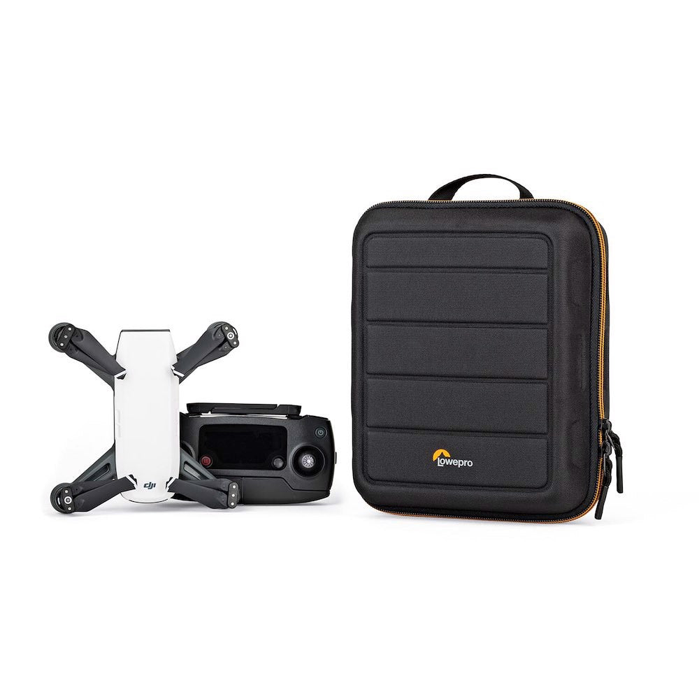 Lowepro Hardside CS 80 Hardcase-Etui – EVA, Innen 175 × 80 × 205 mm – für Digitalkamera, Drohne – Schwarz