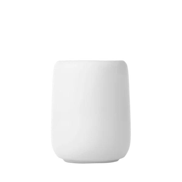 Blomus Zahnputzbecher Sono – 8,6×8,6×10,7 cm, Keramik, Weiss