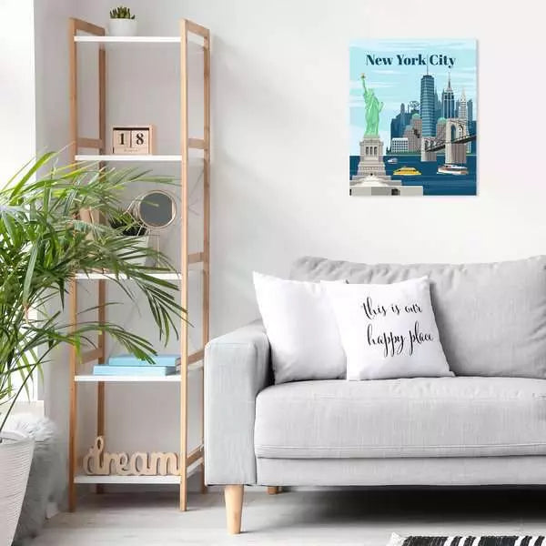 Ravensburger CreArt – Malen-nach-Zahlen-Set – Buntes New York – 30 × 24 cm – ab 12 Jahren
