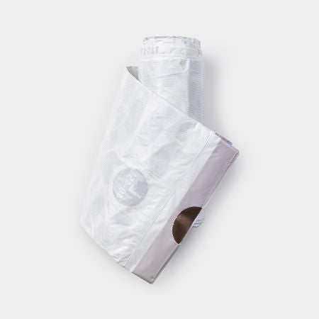 Brabantia Kehrichtsack für PerfectFit L – 45 l, mit Zugband, PE, weiss, 534 × 820 mm, 20 Stk
