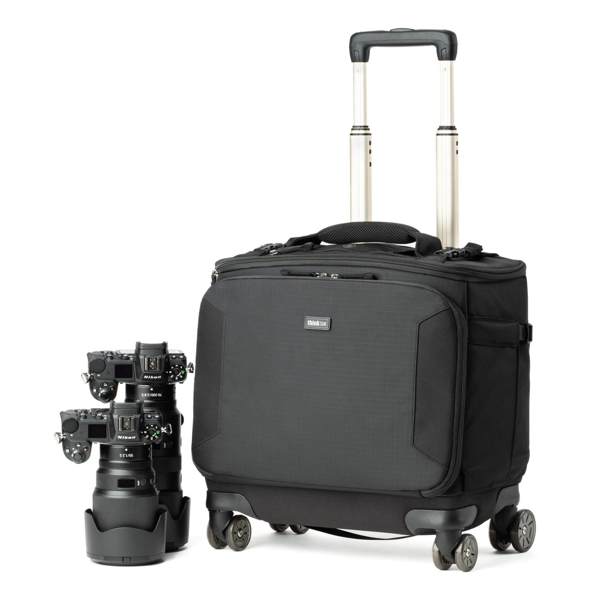Think Tank Airport Navigator V2.0 Trolley – 22 l, 406 × 406 × 254 mm, 4.5 kg, 4 Räder – PU/Nylon – Schwarz