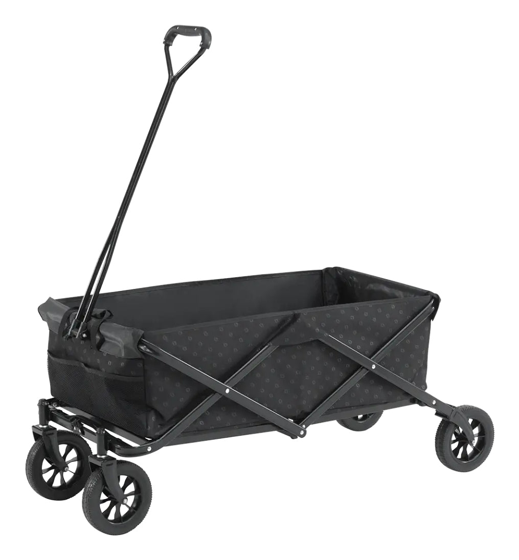 Outwell Transportwagen – faltbar, bis 80 kg – 50 × 47,5 × 108 cm – schwarz, Stahl, Polyester