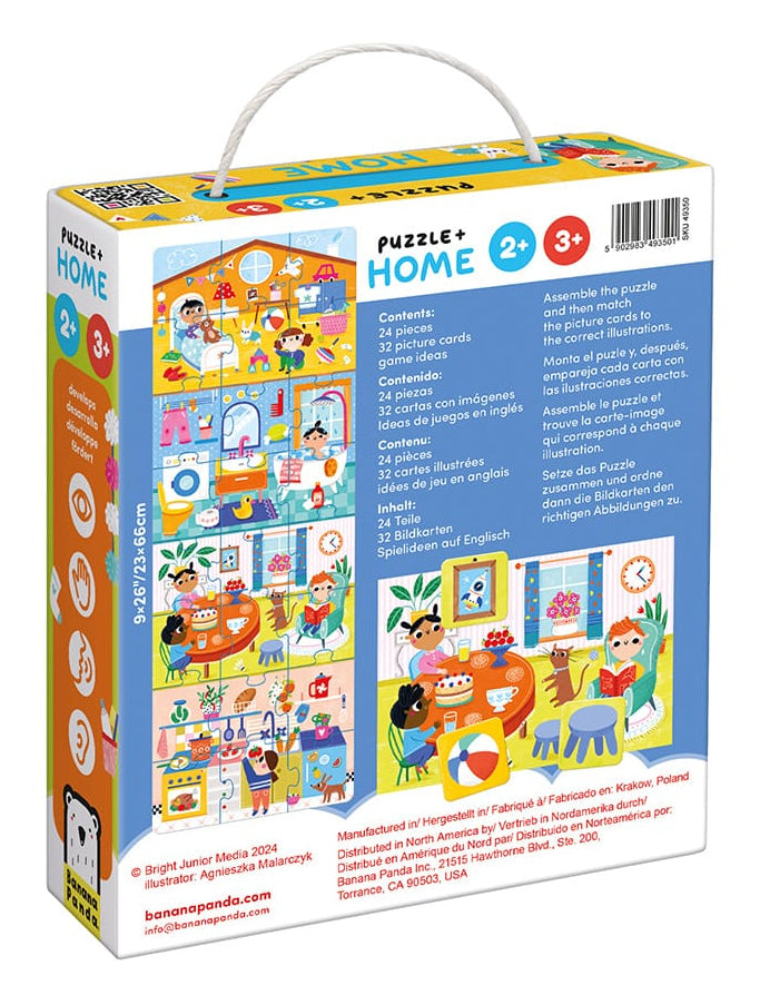 Banana Panda Puzzle Alltägliches – 24 Teile – ab 2 Jahren – mehrfarbig