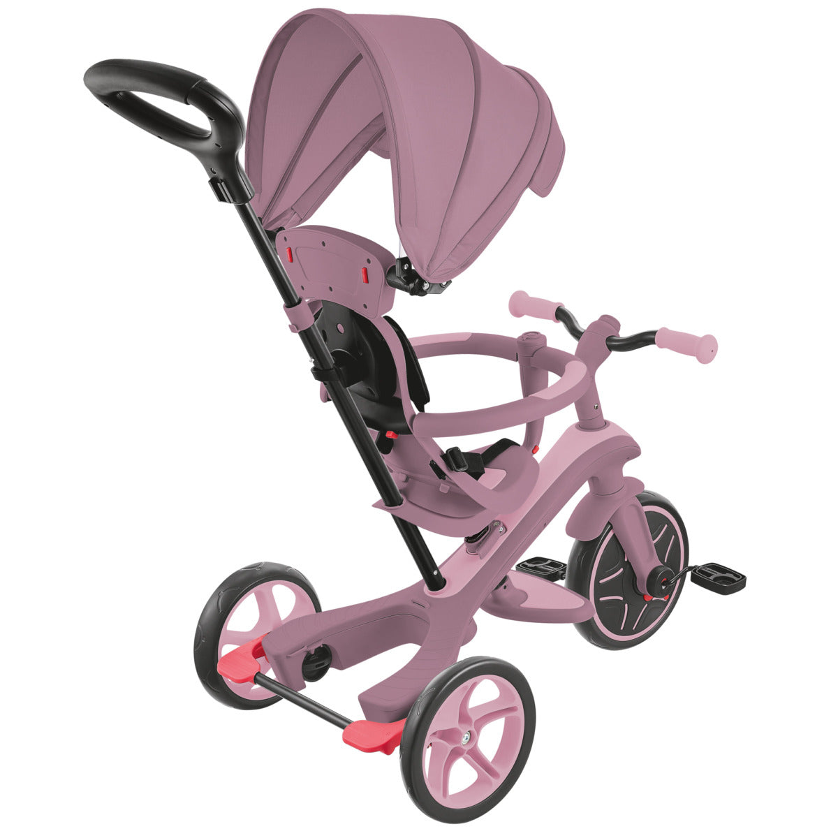 Globber Explorer 4 in 1 Ecologic Dreirad – Berry – ab 10 Monaten – Polycarbonat
