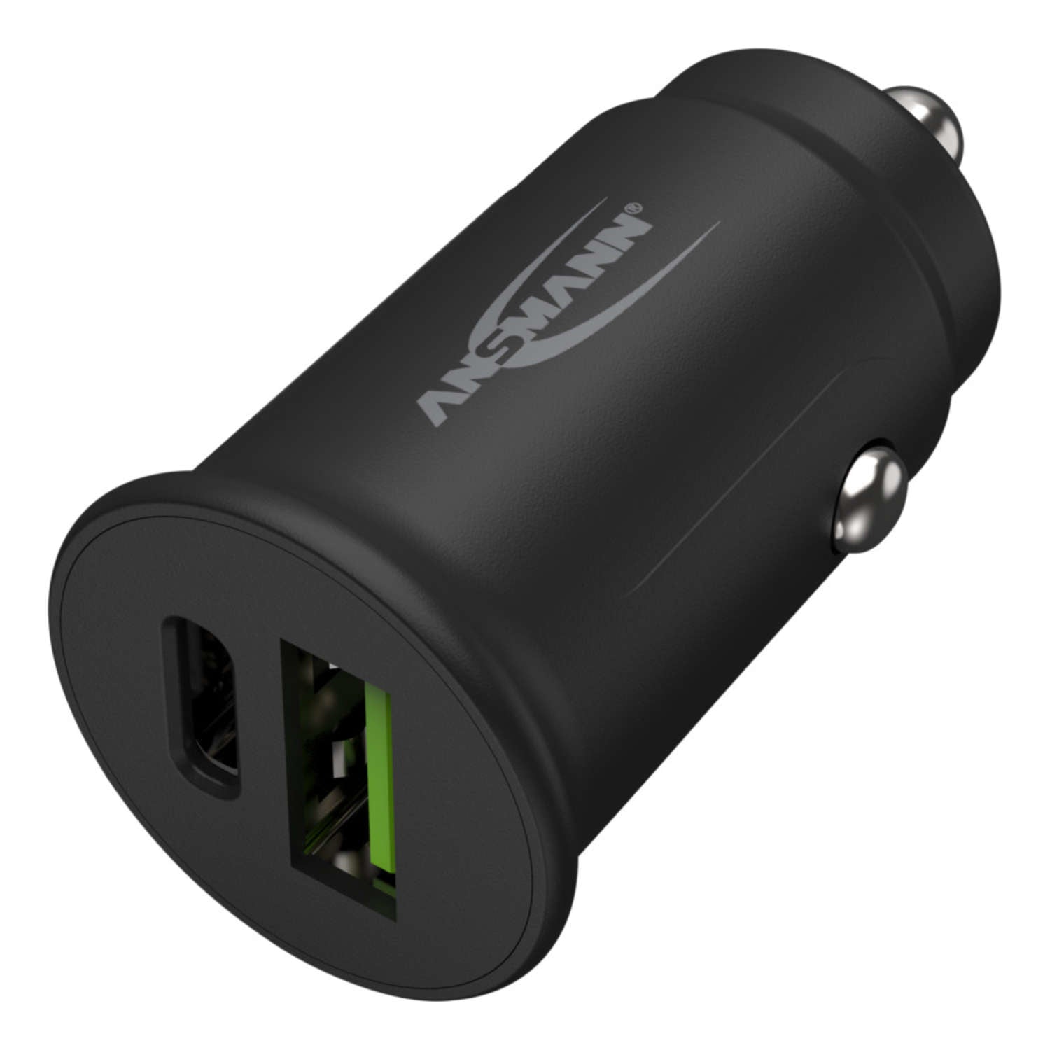 Ansmann CC230PD Auto-Ladegerät 30 W – USB-C×1, USB-A×1 – PD, Smart-IC – für Smartphones (Android, iPhone)
