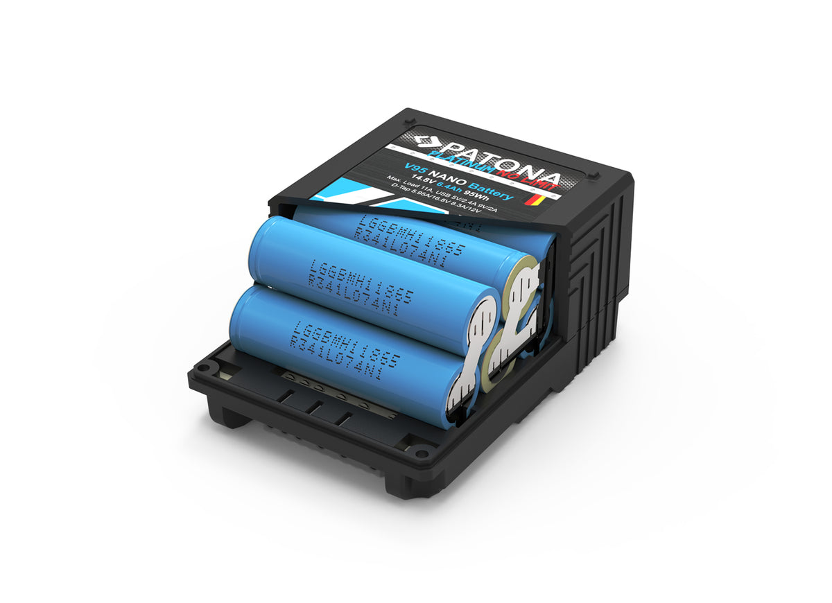 PATONA Platinum NANO V95 V-Mount Akku – 95 Wh, 14,8 V, 6400 mAh – für Sony DSR 600P, 650P, 652P und andere