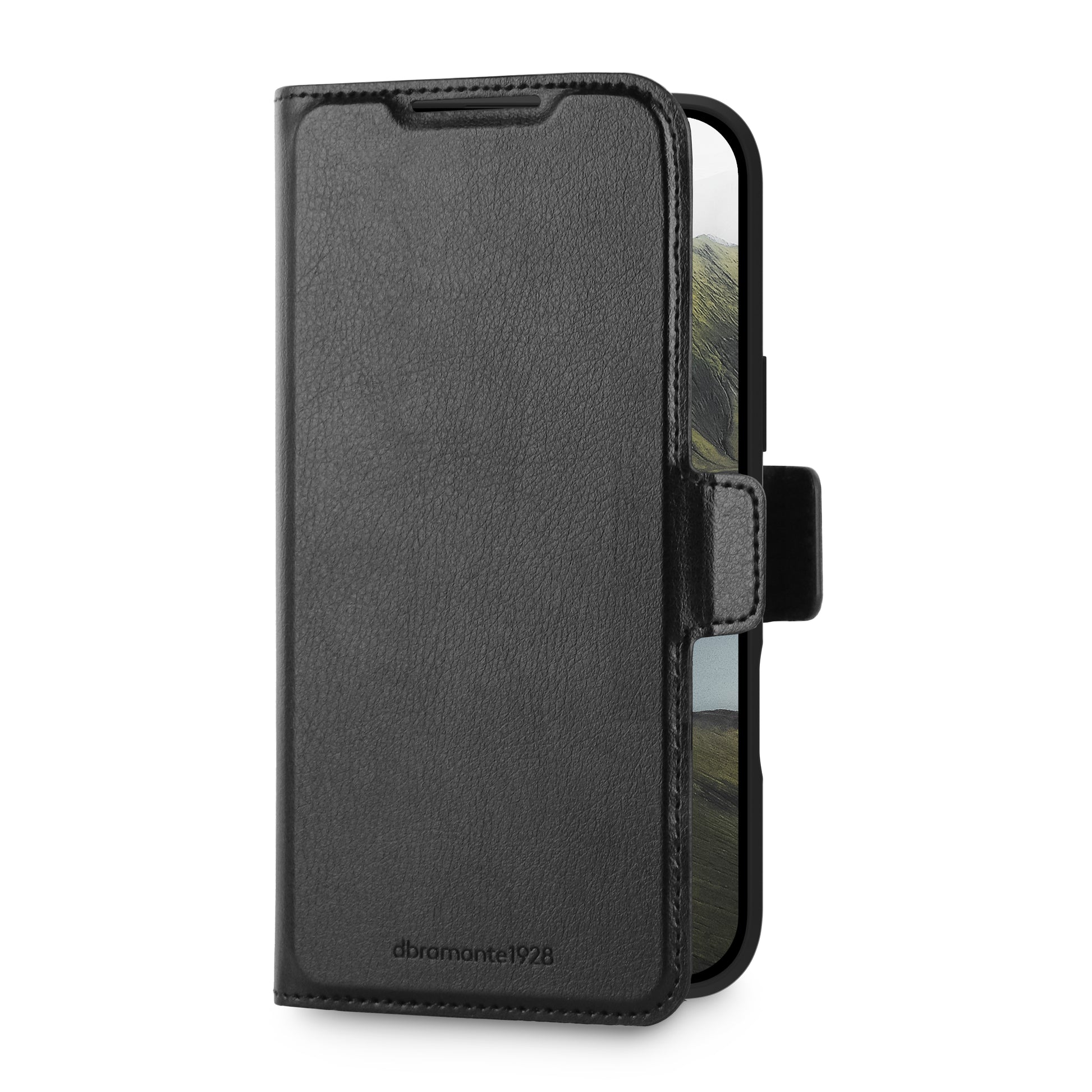 dbramante1928 Oslo Pro Wallethülle – für Apple iPhone 17 Pro Max, 3 Kartenfächer, PU+Kunststoff, Schwarz