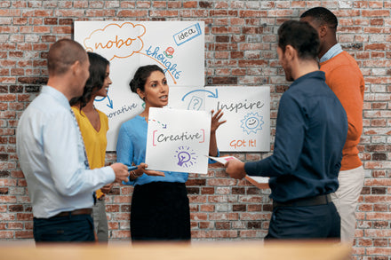Nobo Whiteboard – 60 × 45 cm, magnetisch