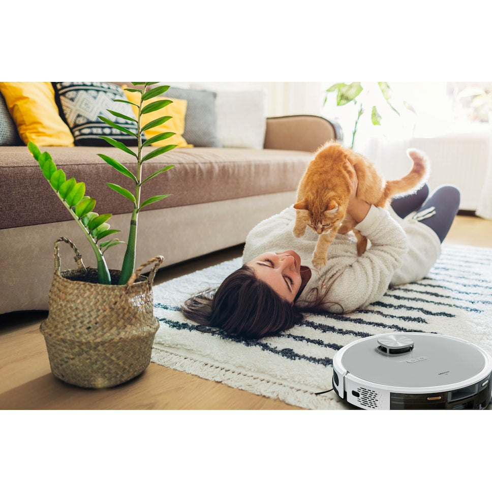 MEDION Robotersauger X21 – 0,6 l, Akkubetrieb, 3,0 kg, für Amazon Alexa