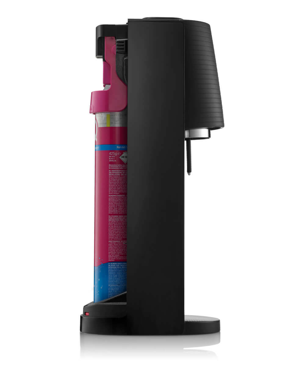 SodaStream Soda-Maker Terra Megapack – 1 l, Metall/Kunststoff, Schwarz