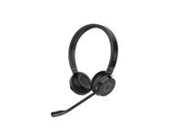 Jabra Evolve 65 TE Office-Headset – Over-Ear, Stereo, Kabel + BT, mit Ladestation, Schwarz, BT 5.2
