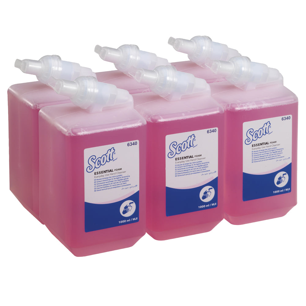 SCOTT Schaumseife – blumig, Patrone – 6 × 1 l
