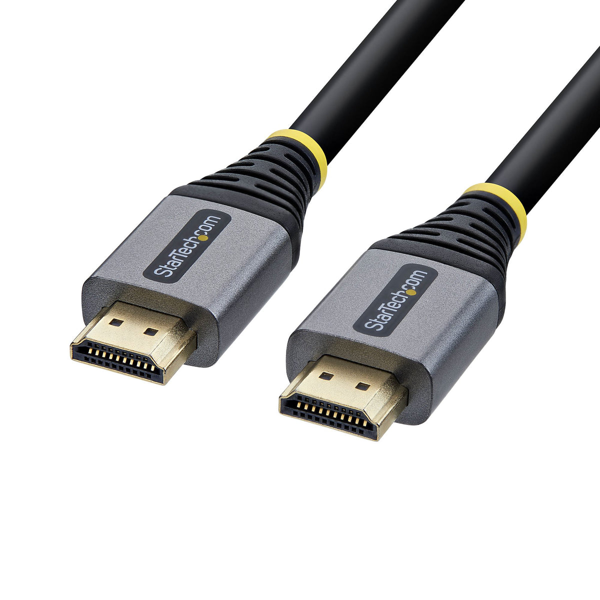 StarTech.com HDMI Kabel (A–A, M–M) HDMI 2.0 4K 60 Hz – 7,6 m – HDR, ARC – Schwarz/Silber