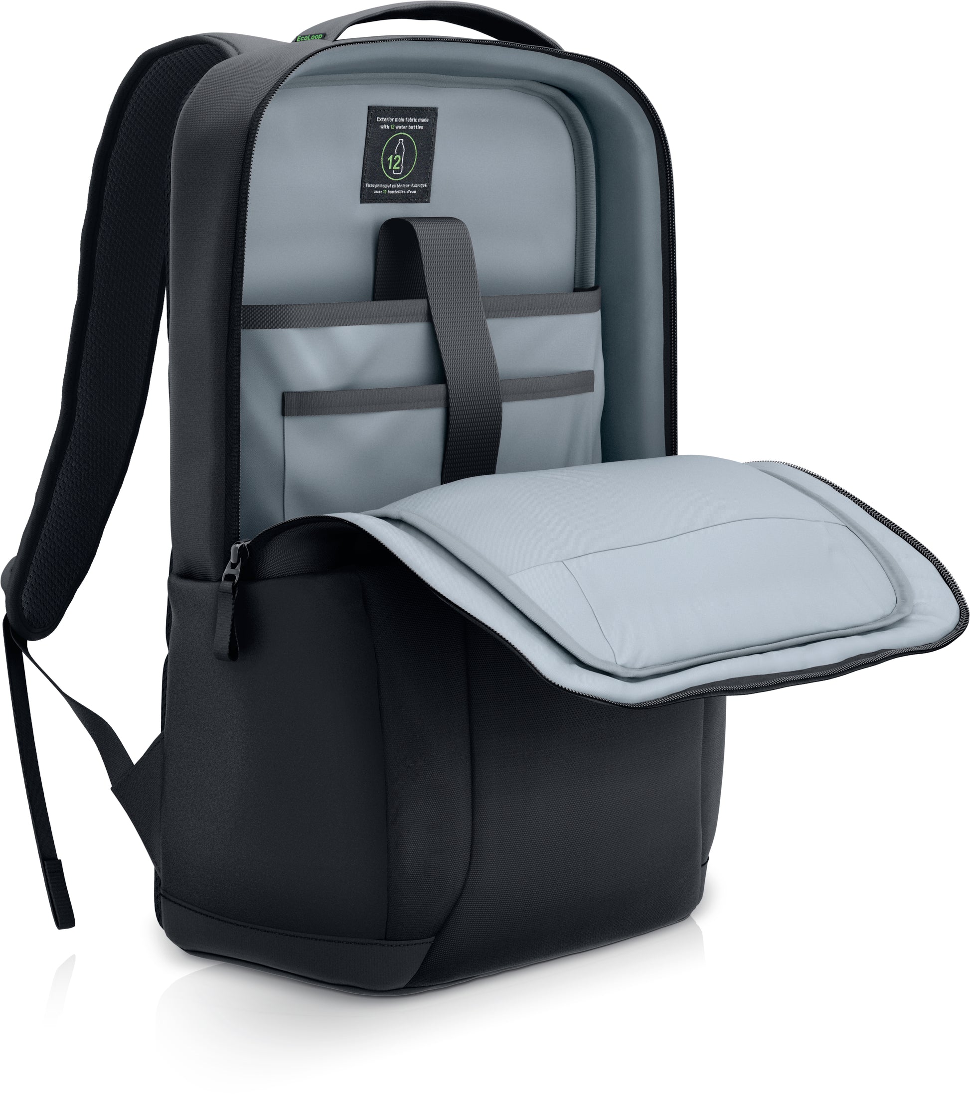 DELL Pro 14-16 Plus EcoLoop Slim Notebook-Rucksack bis 15,6" – Tablet-Fach, wasserdicht – Schwarz