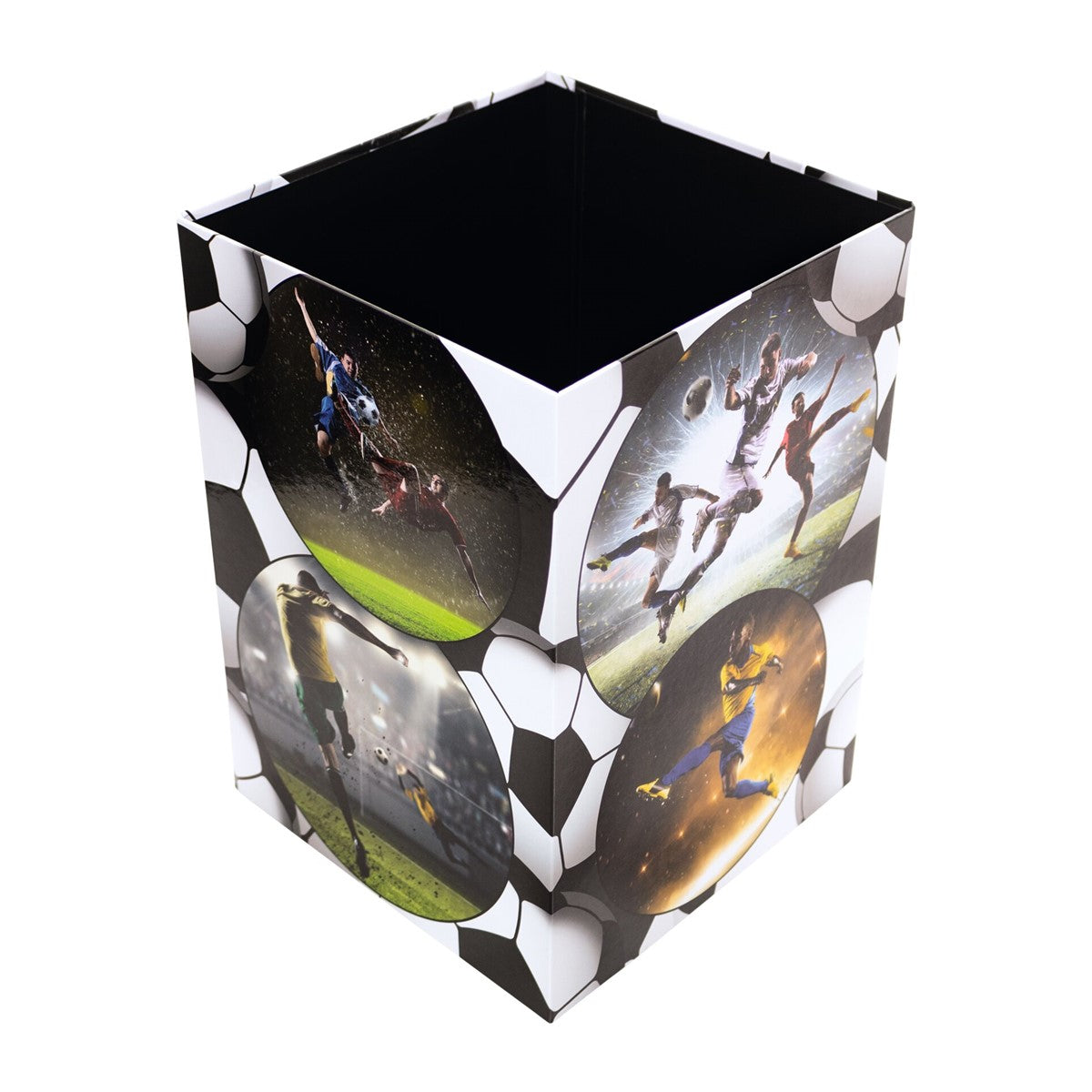 HERMA Papierkorb Fussball – 22 × 23 × 31,5 cm – Karton, rechteckig