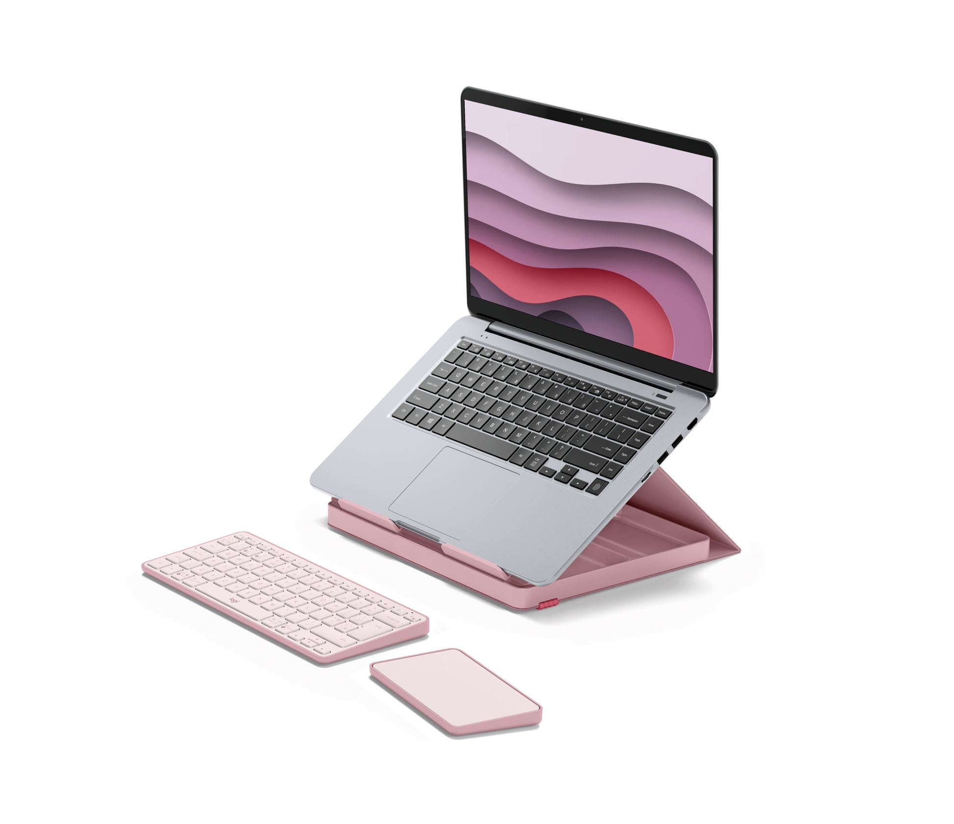 Logitech CASA Pop-up Desk Bohemian Blush UK-120 – Tastatur, UK-Layout (EN)