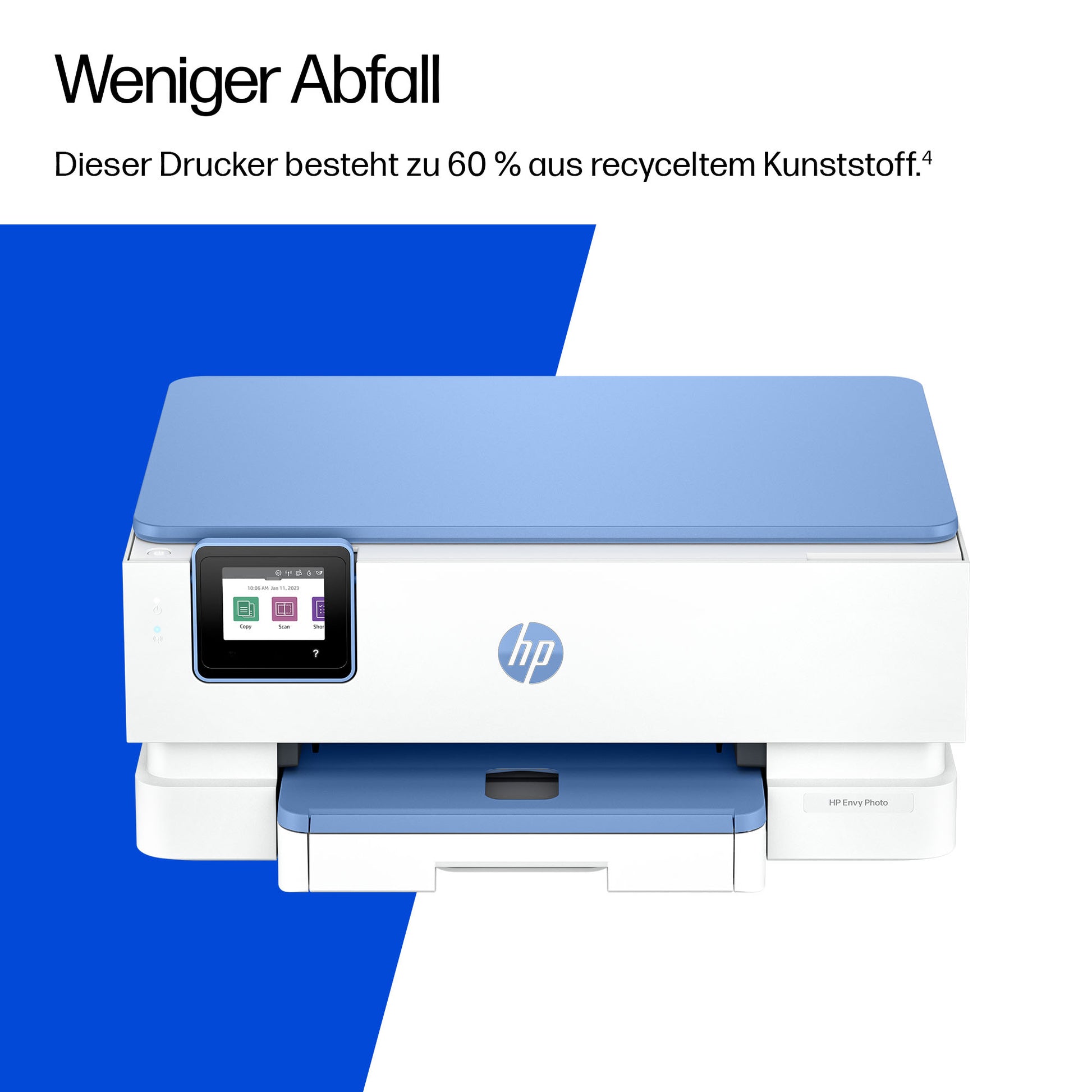 HP Envy 7231 Wireless All-In-One – Farbtintenstrahl-Multifunktionsdrucker, A4, 3-in-1, Duplex, ADF, WLAN, AirPrint