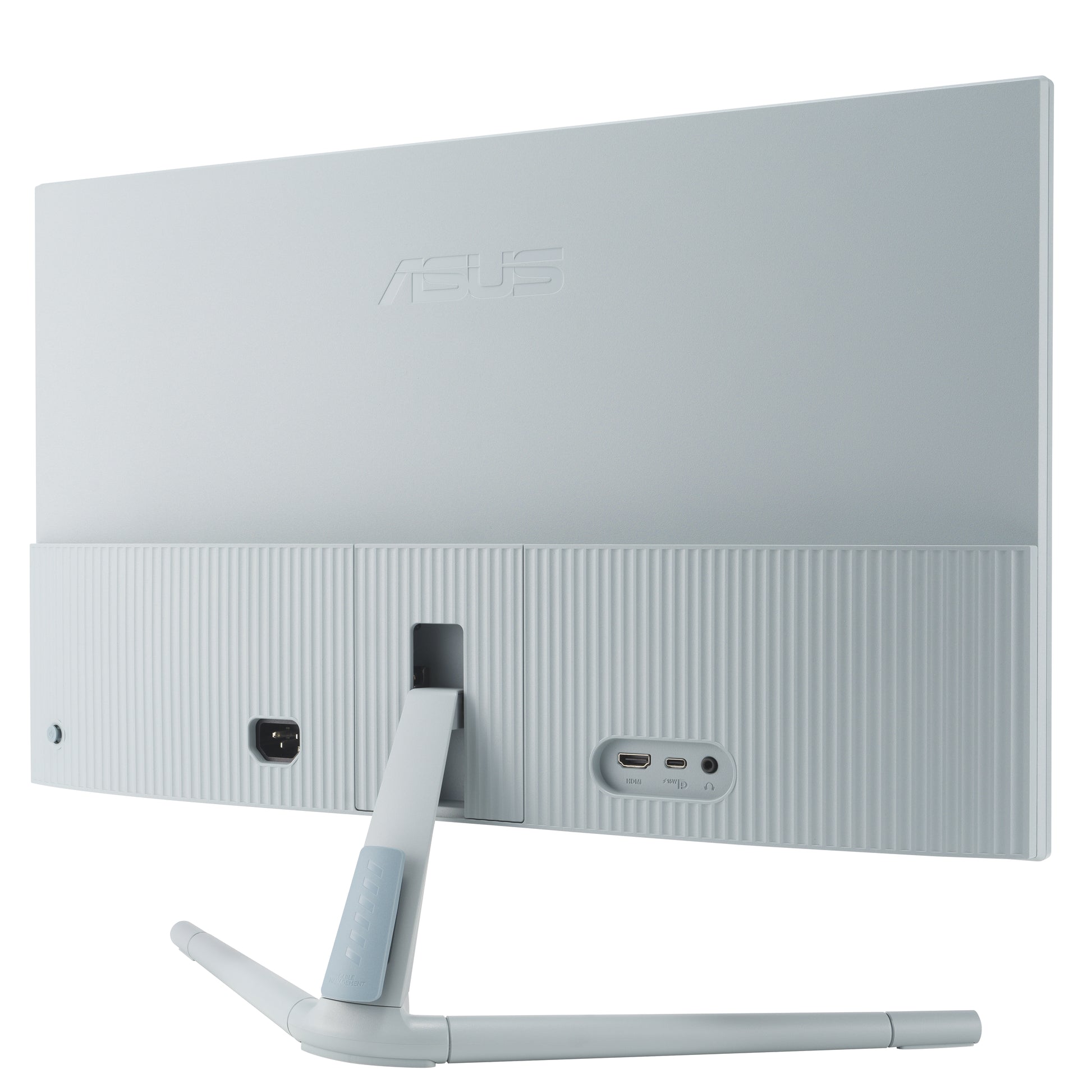 ASUS Eye Care VU249CFE-G – Monitor, 23,8", IPS, 100 Hz, 250 cd/m², USB-C, VESA 75 × 75, Grau