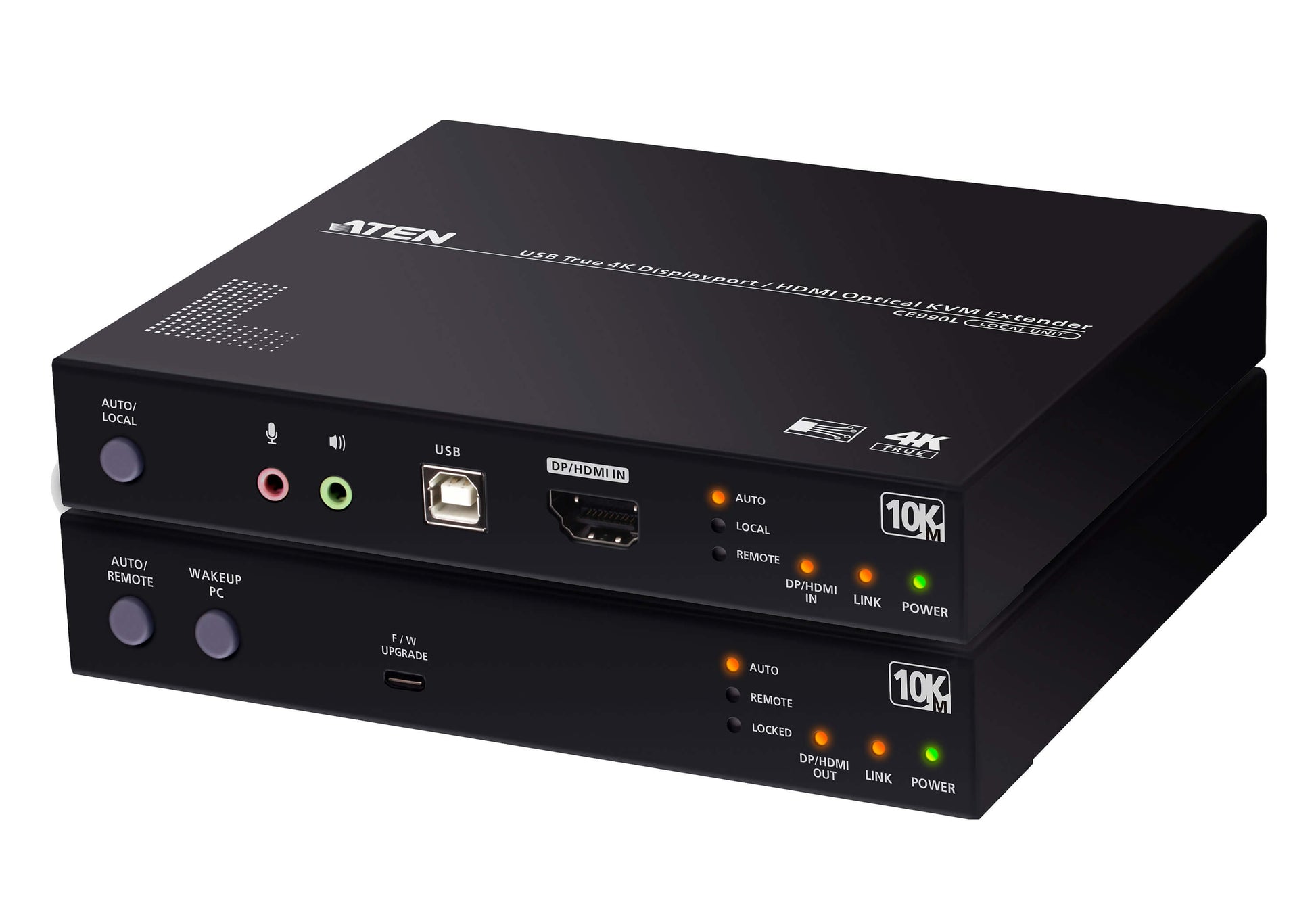 ATEN CE990 – KVM-Extender – DisplayPort/HDMI – 4096 × 2160 @ 60 Hz, 10 km, Sender & Empfänger