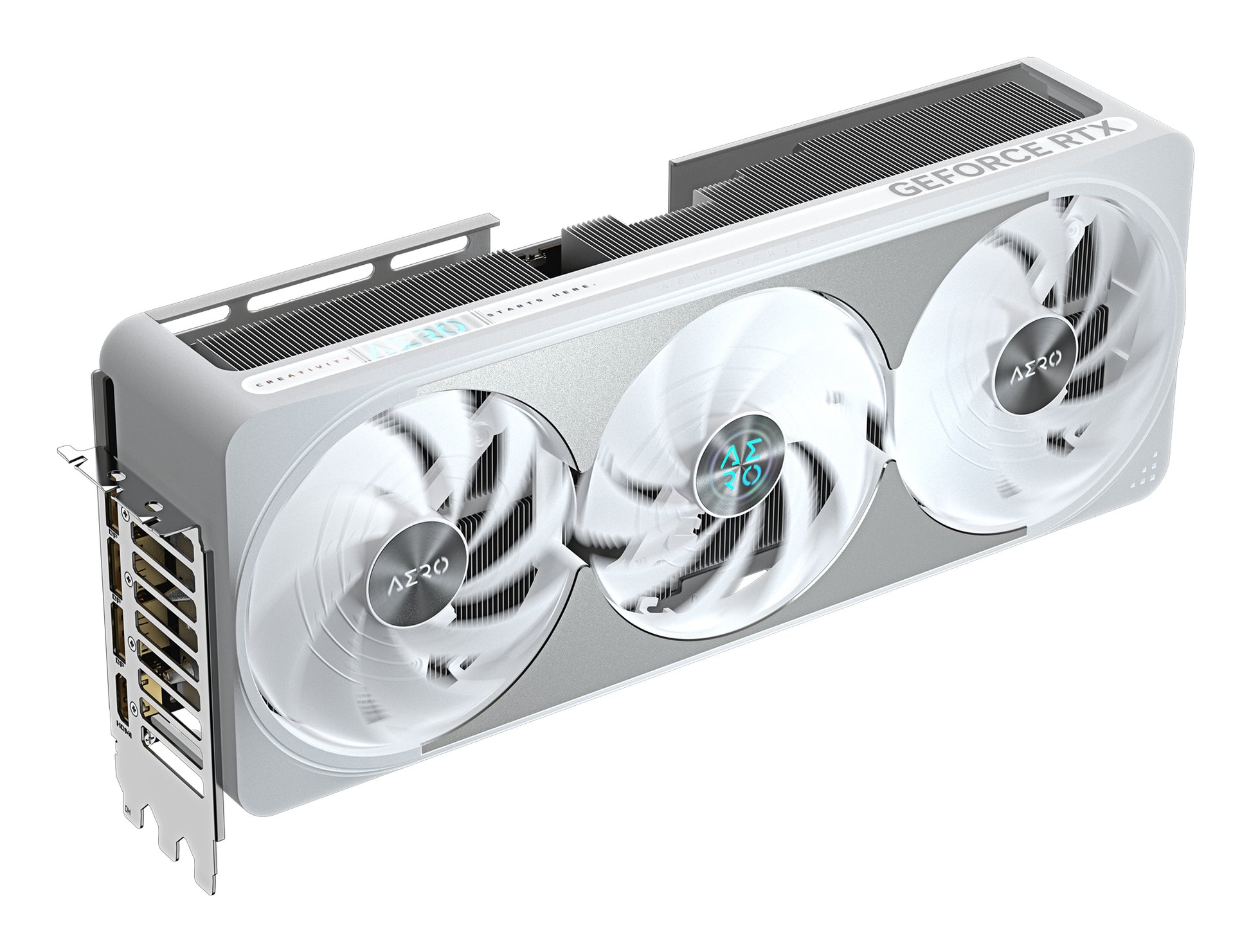 GIGABYTE GeForce RTX 5070 Ti AERO OC 16G – Grafikkarte – 16 GB GDDR7, PCIe 5.0, 3×DP 2.1a/1×HDMI 2.1b, Weiss