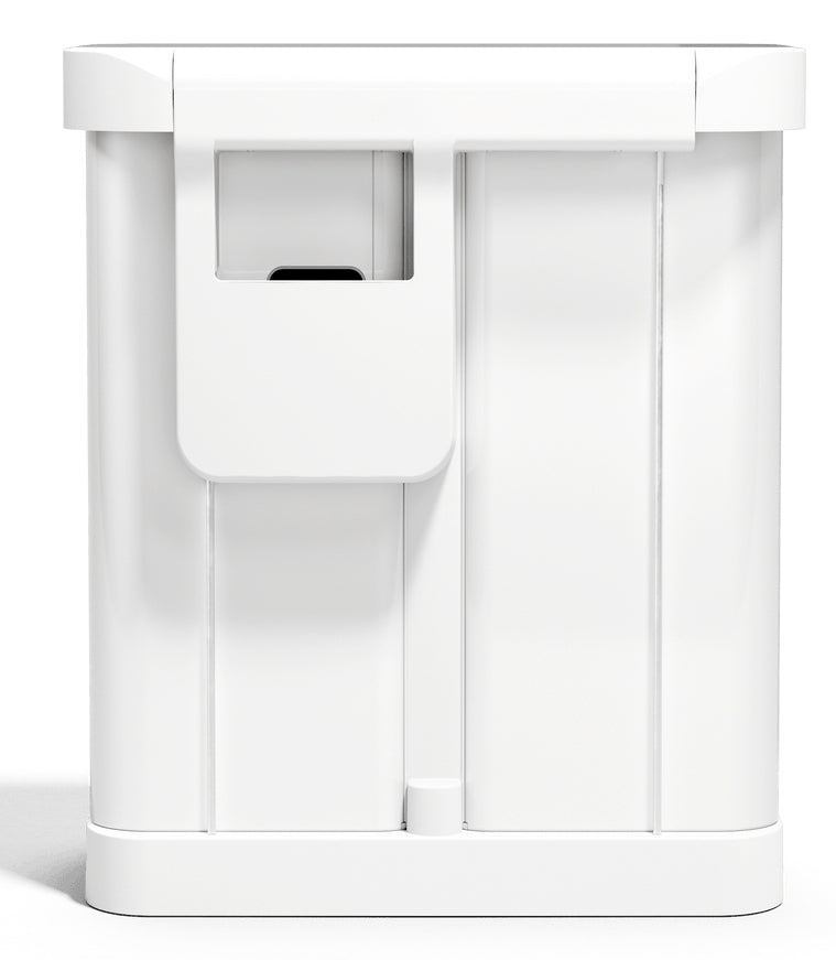 Simplehuman Systempapierkorb CW2118 – 58 l – Stahl, rechteckig – 2‑fach – weiss