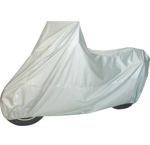 HP Autozubehör Ganzgarage – für Motorrad & Scooter – 245 × 145 × 80 cm – Mikrofaser, weiss