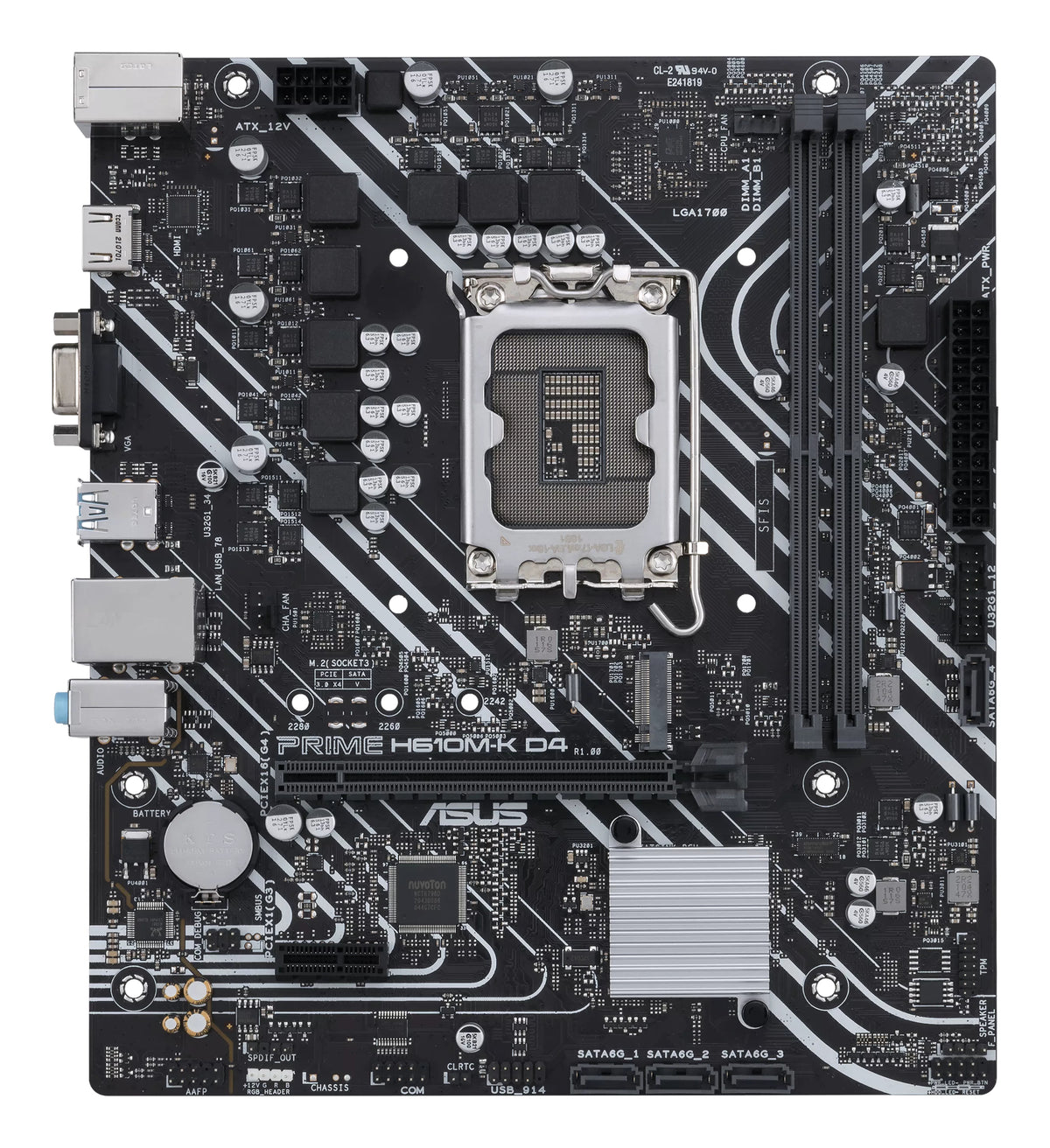 ASUS PRIME H610M-K D4 – Mainboard – LGA 1700, Intel H610, mATX, DDR4