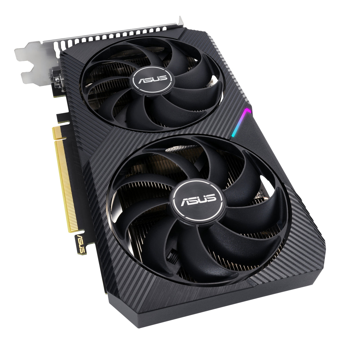 ASUS DUAL RTX3050 O8G V2 – Grafikkarte – 8 GB GDDR6, PCIe 4.0, 1852 MHz Boost, 1×HDMI, 1×DP, 2×Lüfter, 200 mm