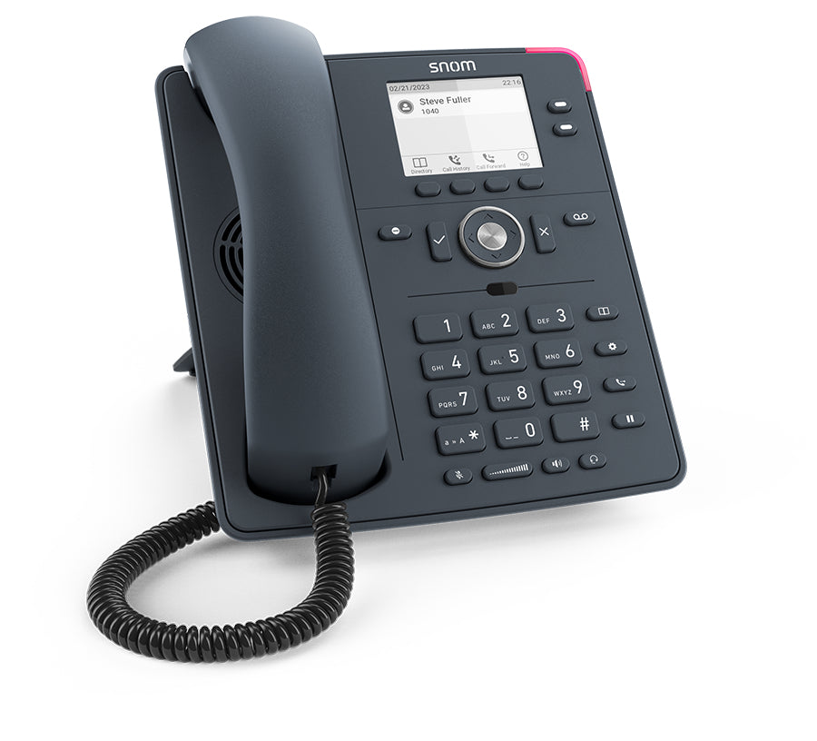 Snom D140 – SIP-Tischtelefon, 2 SIP-Konten, PoE, Schwarz
